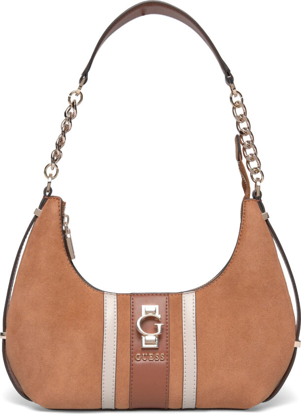 Erenia Top Zip Shoulder Bag - Brown - ONE SIZE