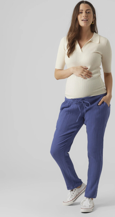 Vmmholly 2/4 Polo Pullover Ga Noos - White - XS