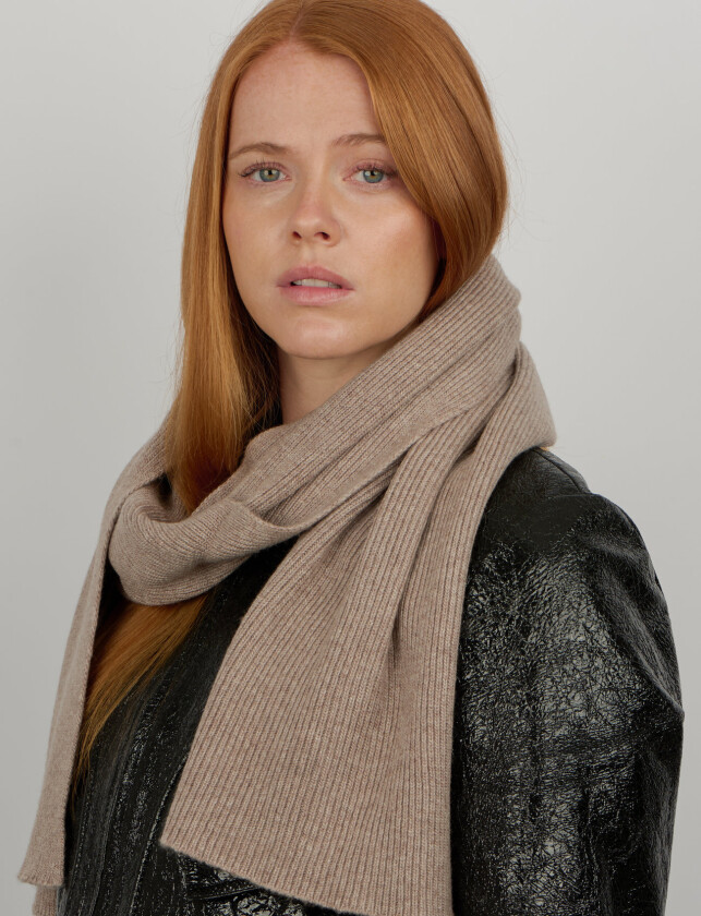 Frede Soft Scarf - Brown - ONE SIZE