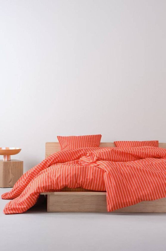 SIMA sengesett økologisk Tomatrød/rosa