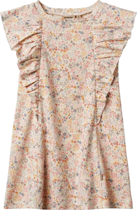 Jersey Dress Ruffle Shirley - Beige - 98