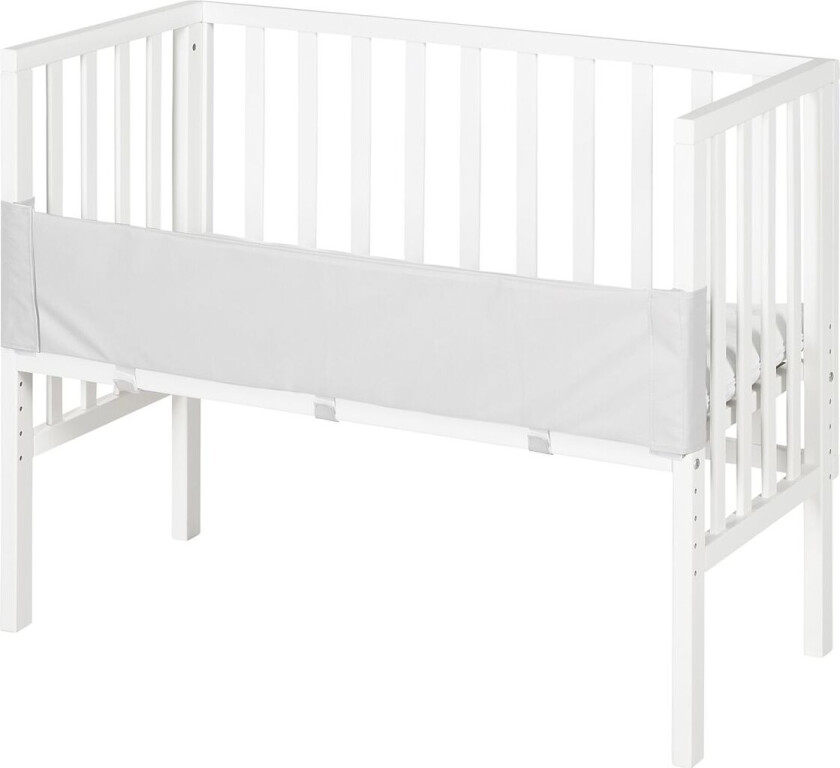 Bedside Crib 3 In 1 Incl. Barrier + Mattress - White - 47X 99.5X 75.5CM