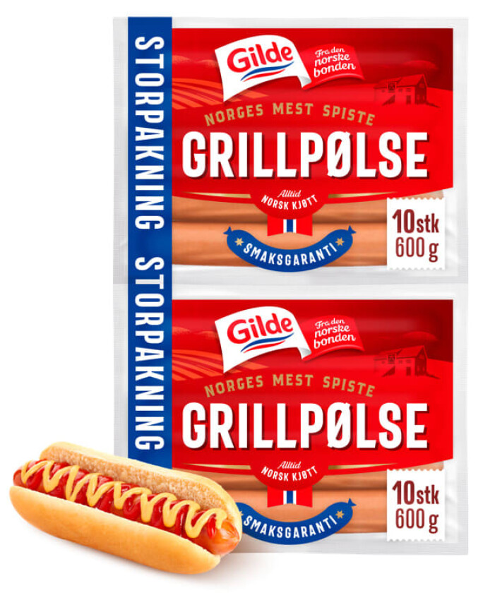 Bilde av Grillpølse 2x600g