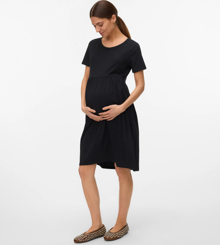 Mlmia Ss Jrs Abk Skater Dress Noos - Black - S