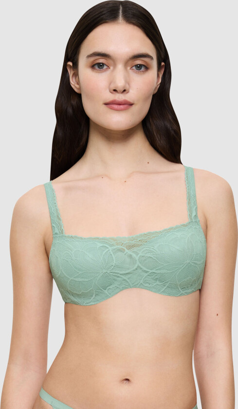 Body Make-Up Illusion Lace Balconette - Green - E x 85