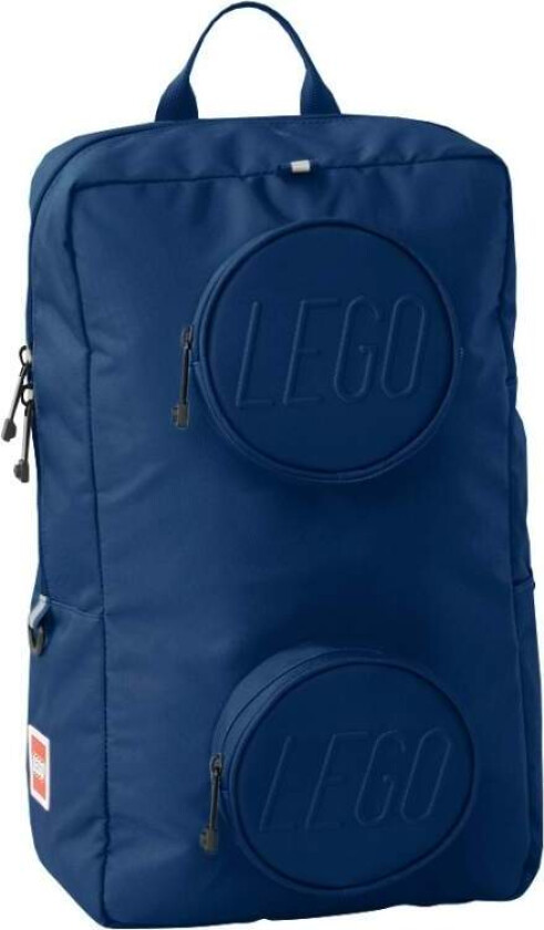 1x2 LEGO Kloss-ryggsekk i jordblå farge