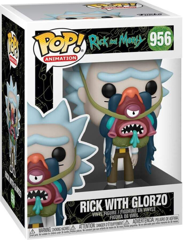 Rick og Morty Funko Pop! Vinylfigur - Rick med Glorzo