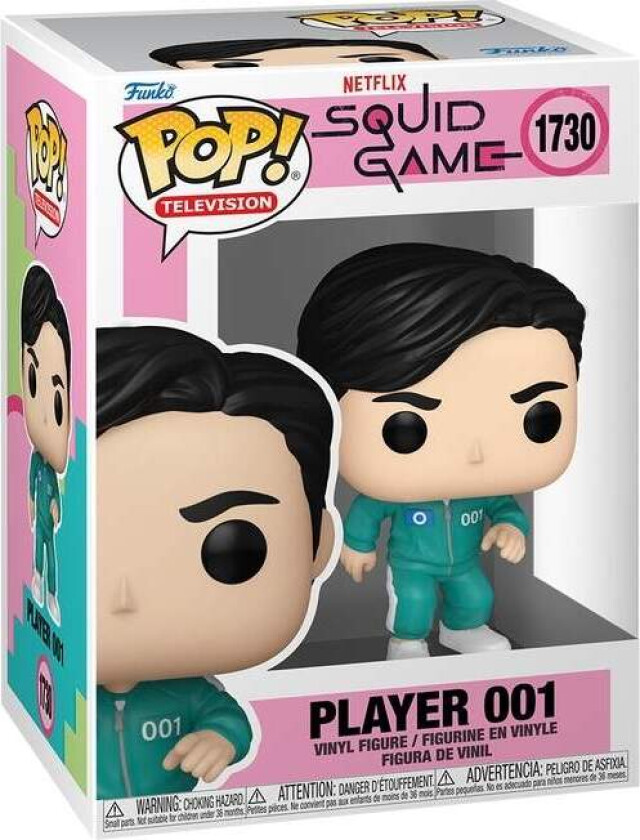 Squid Game Funko Pop! Vinylfigur - spiller 001 samleobjekt