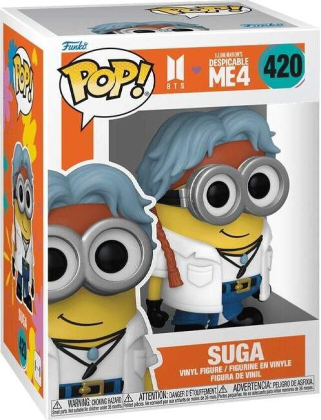 BTS x Despicable Me 4 Funko Pop! Vinylfigur - Suga