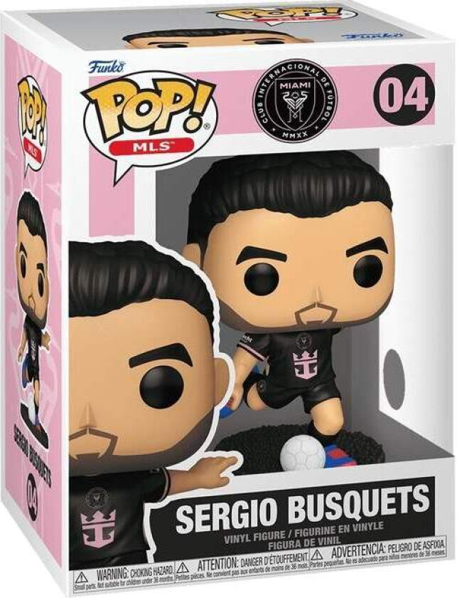 Sergio Busquets Funko Pop! Vinylfigur - Inter Miami samleobjekt