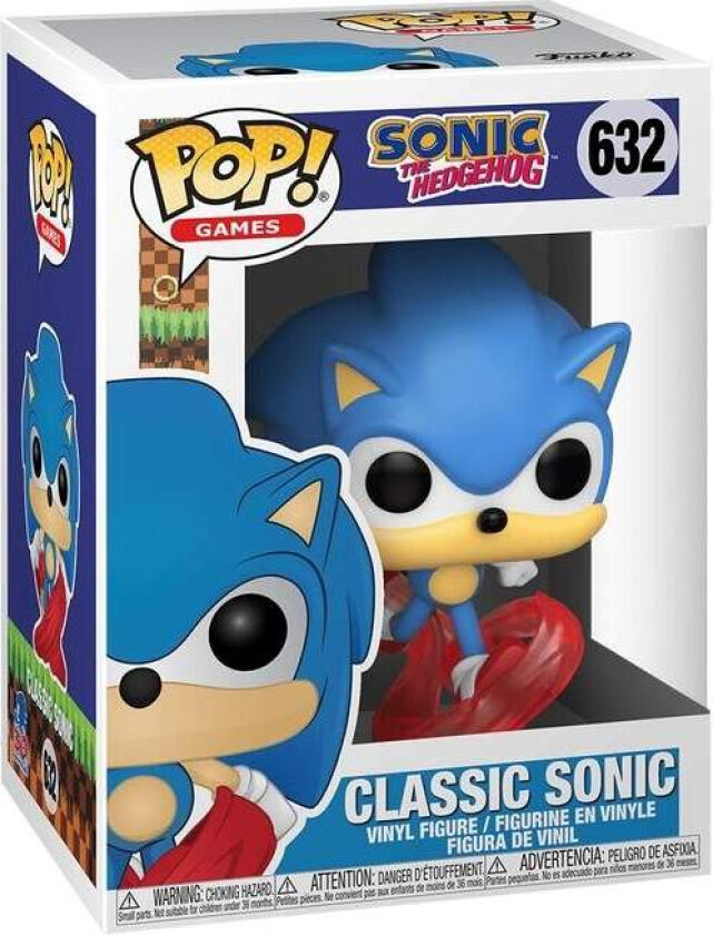 Sonic vinylfigur - Funko Pop samleobjekt, 4-tommers størrelse