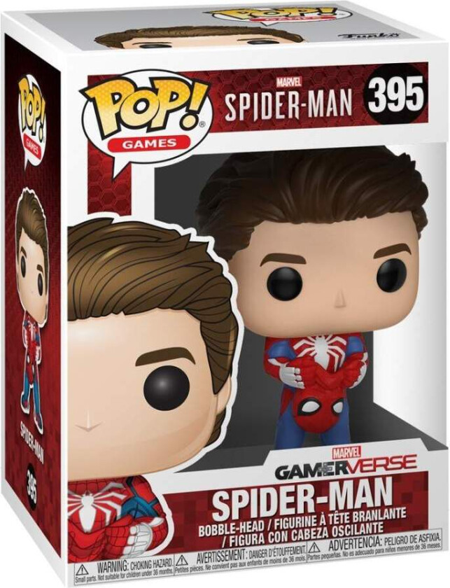 Spider-Man avslørte Funko Pop! Vinylfigur, 3,75 tommer høy