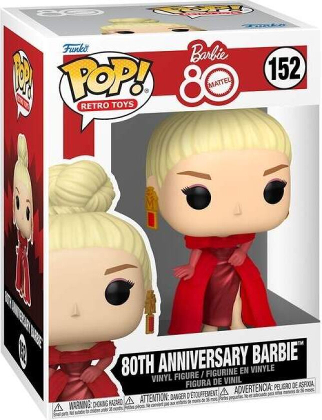 Barbie Funko Pop! Vinylfigur - samleobjekt for 80-årsjubileum
