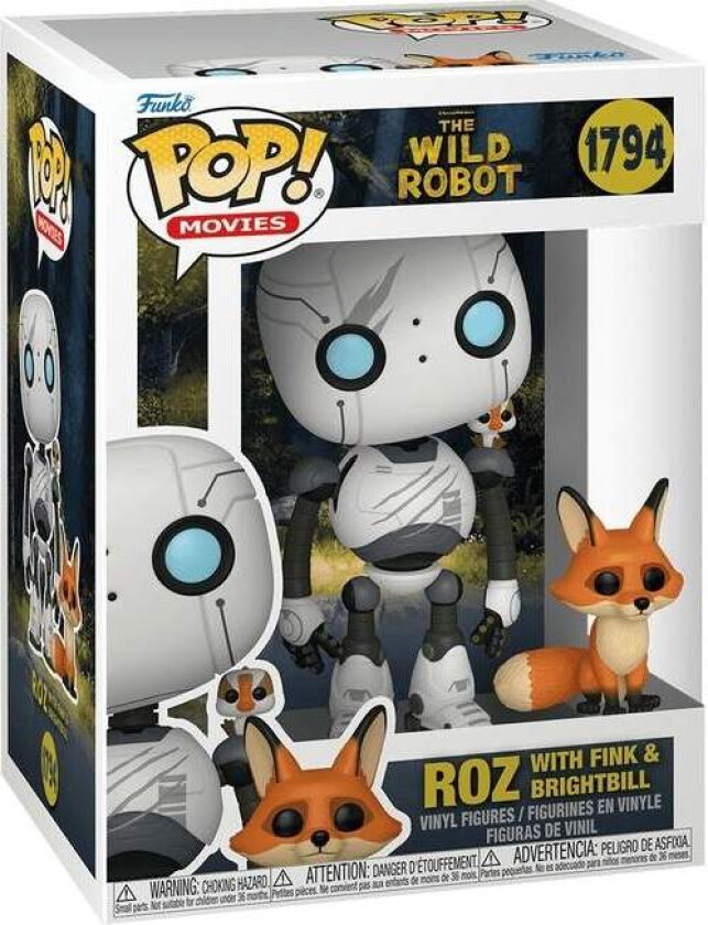 Vill Robot Funko Pop! Vinylfigur - Roz med Brightbill & Fink