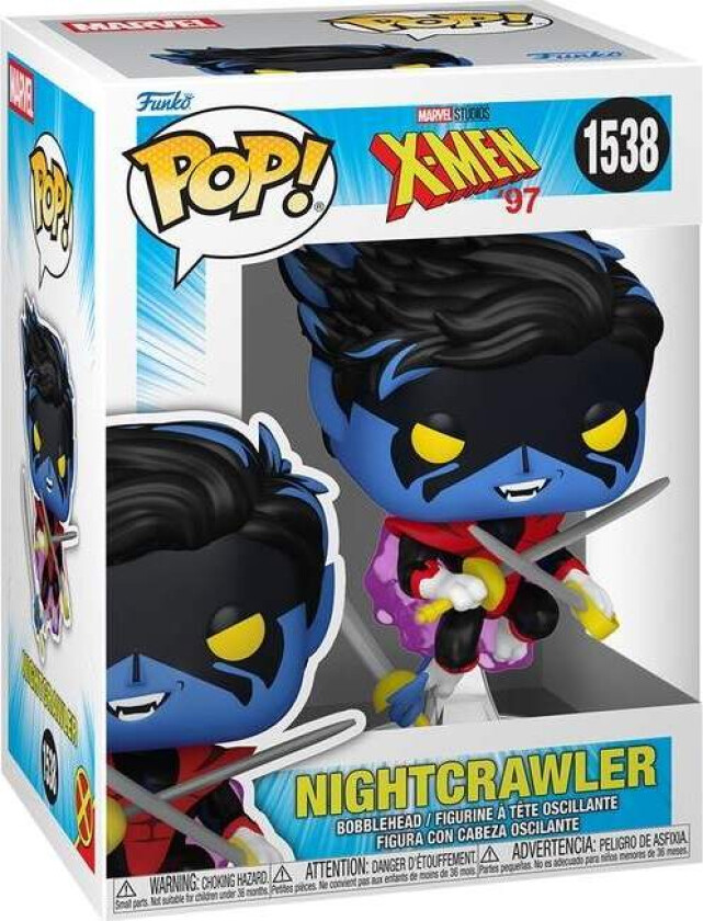 X-Men '97 Nightcrawler Funko Pop! Vinylfigur samleobjekt