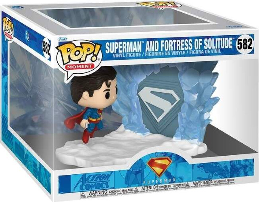 Supermann Funko Pop! Vinylfigur med Fortress of Solitude-skjerm