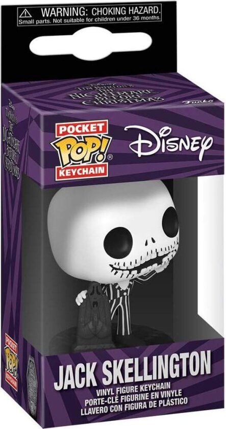Pocket POP-nøkkelring Disney Nightmare Before Christmas 30-årsjubileum Jack Skellington