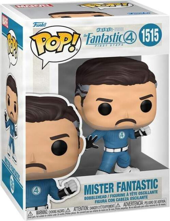 Marvel Funko Pop! Vinylfigur - Mister Fantastic, 3,75 tommer
