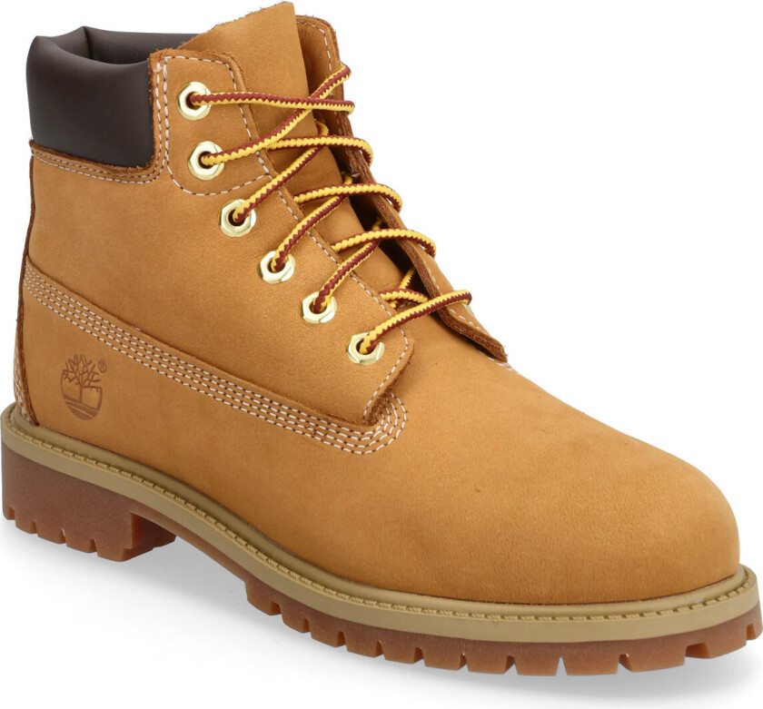 6 Inch Lace Up Waterproof Boot - Beige - 34