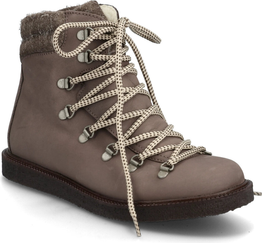 Boots - Flat - With Laces - Brown - 36