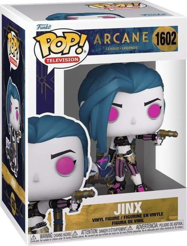 Utrolig Jinx Funko Pop! Vinylfigur - League of Legends samleobjekt