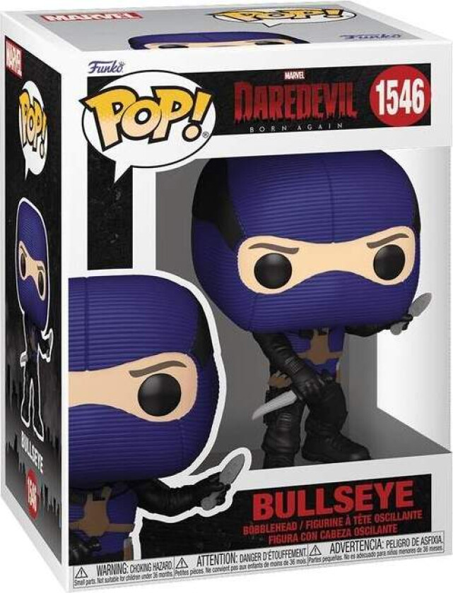 Daredevil Bullseye Funko Pop! Vinylfigur, samleleketøy