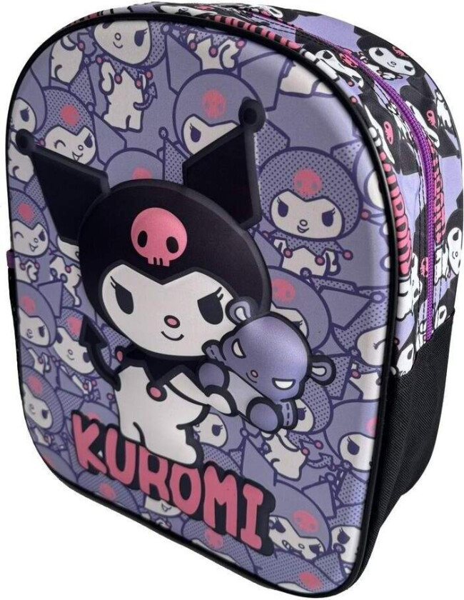 Kuromi 3D-ryggsekk, 29 cm størrelse, søt design for barn
