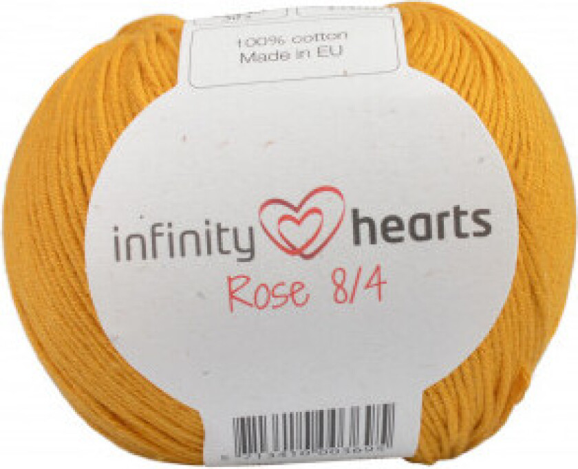 Rose 8/4 Garn Unicolour 190 Sennepsfarge