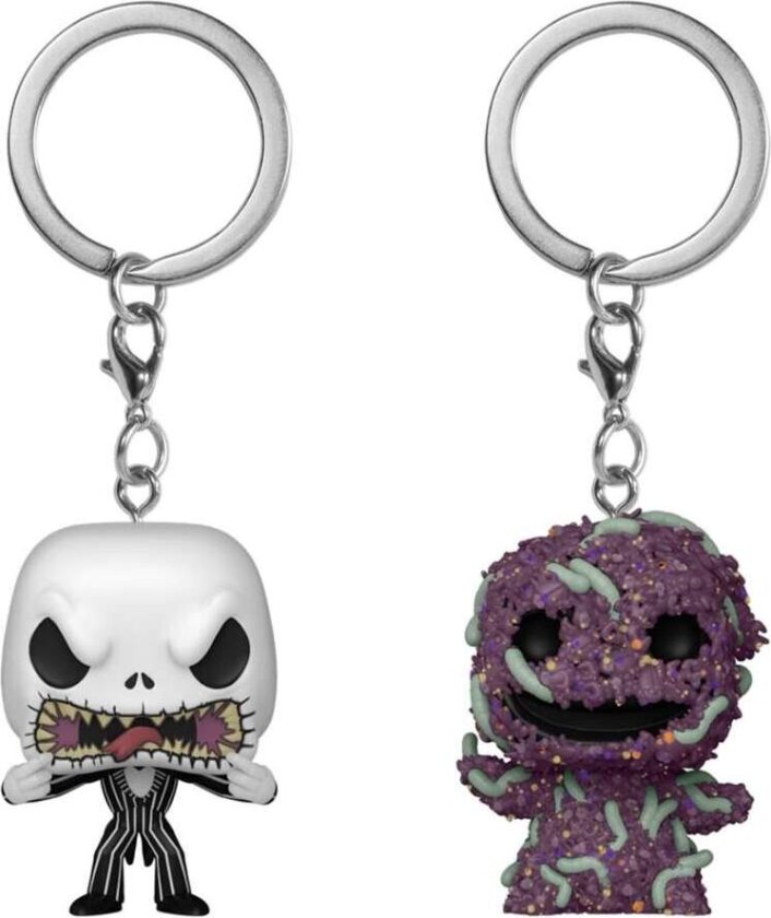 Disney Nightmare Before Christmas nøkkelringsett: Jack & Oogie Boogie