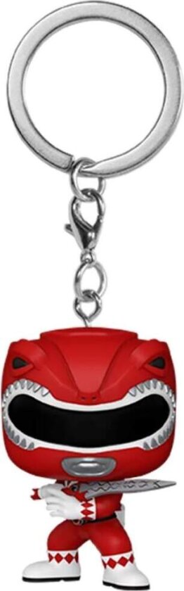 Power Rangers 30-årsjubileum Red Ranger Pocket POP nøkkelring