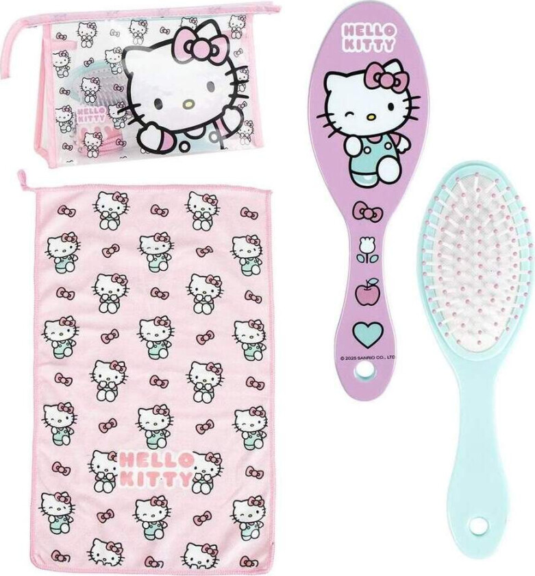 Hello Kitty Toalettveske med glidelås og vanntett fôr
