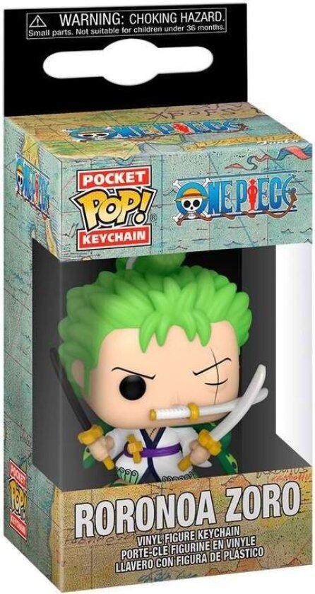 One Piece Roronoa Zoro Pocket POP nøkkelring, samleobjekt
