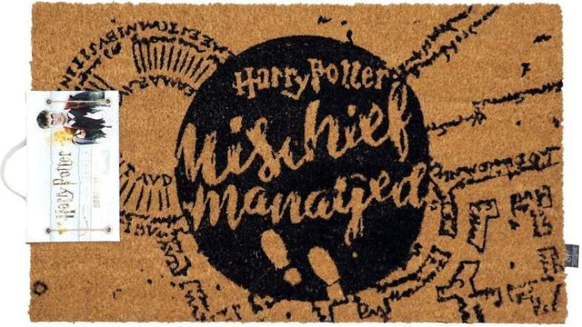 Mischief Managed dørmatte for inngang i hjemmet, slitesterkt materiale