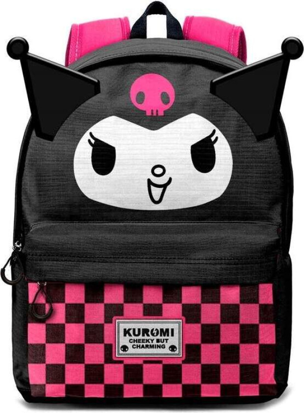 Kuromi ryggsekk 44 cm for skole, reise eller daglig bruk