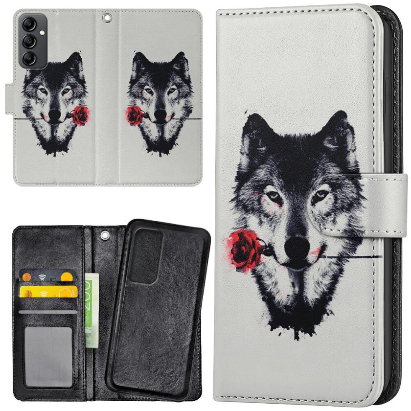 Samsung Galaxy S24 Plus - Lommebok Deksel Ulv Rose