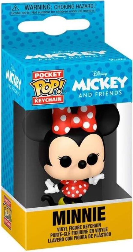 Disney Classics Minnie Mouse POP-nøkkelring med lomme, samleobjekt