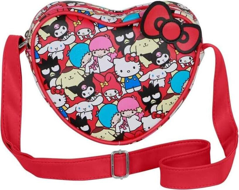Hello Kitty Friends hjerteformet tøyveske