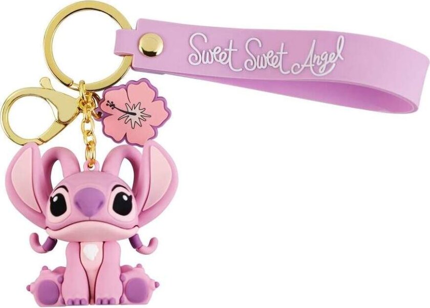 Stitch Angel nøkkelring – søt design, slitesterkt materiale