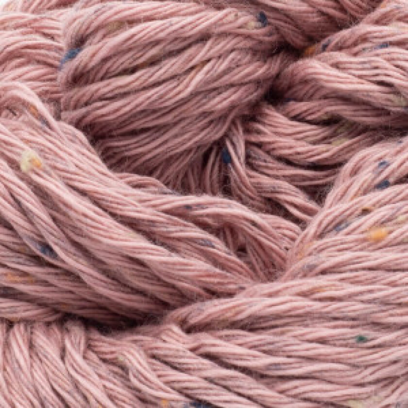 Gossypium Cotton Tweed Garn 28 Rosekvarts