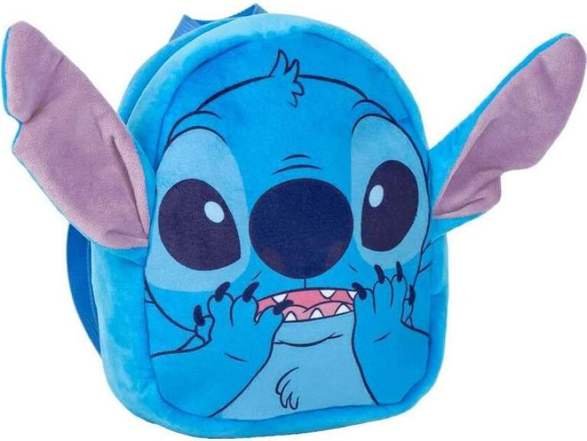 Stitch Plysj-leke-ryggsekk, 22 cm, ideell for barn