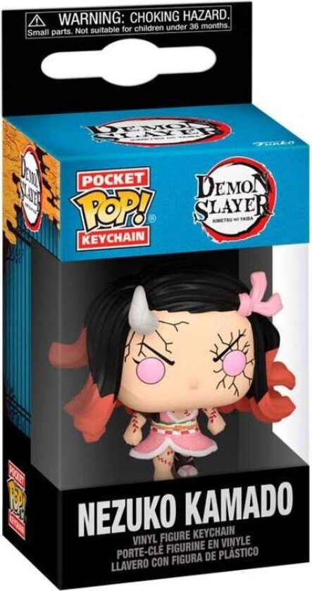 Demon Slayer Nezuko Kamado Pocket POP nøkkelring, samleobjekt