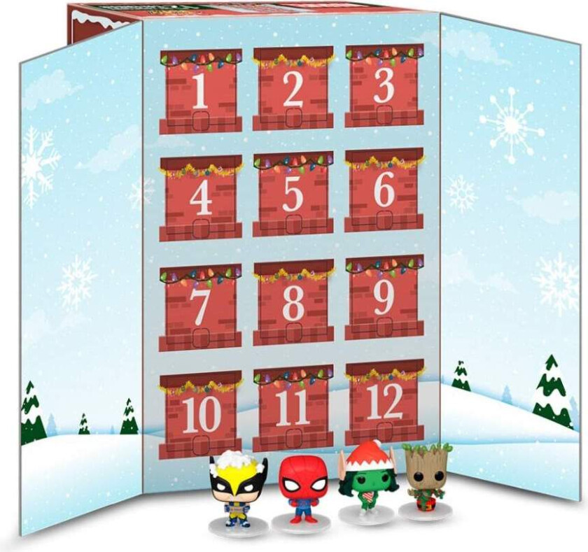 Marvel 12-dagers adventskalender med samleobjekter og overraskelser