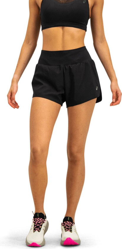 Asics Road 3.5In Short, løpeshorts, dame Performance Black