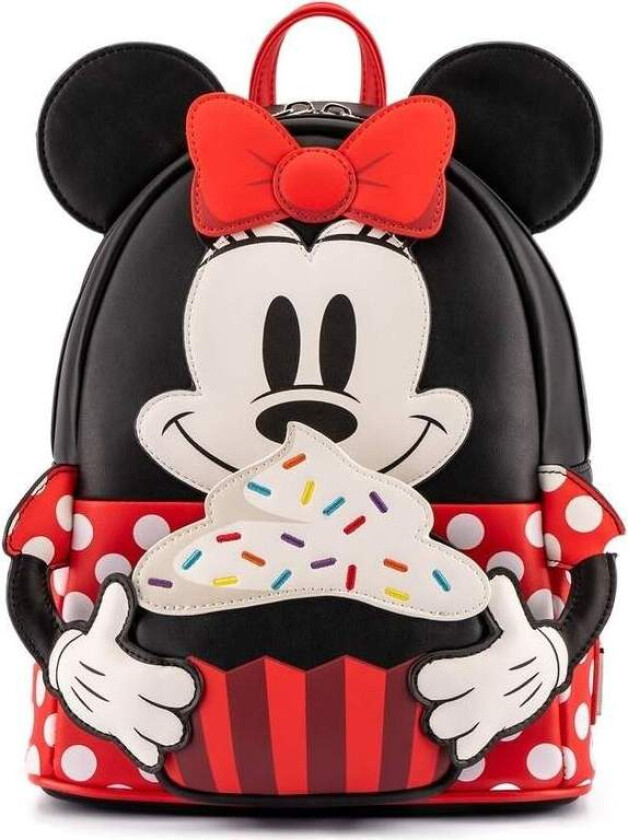 Minnie Mouse Cupcake-ryggsekk, 26 cm størrelse, Disney Design