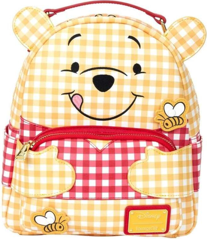 Winnie the Pooh Gingham-ryggsekk, 25 cm størrelse, slitesterk design