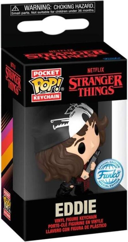 Stranger Things Eddie Pocket POP nøkkelring, samleobjekt