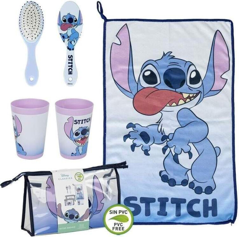 Stitch Toalettveske for reise, vanntett, kompakt design