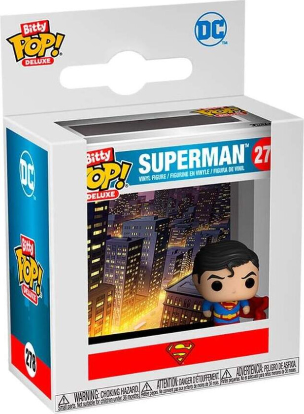 DC Comics Superman Bitty POP Figure, Deluxe Edition