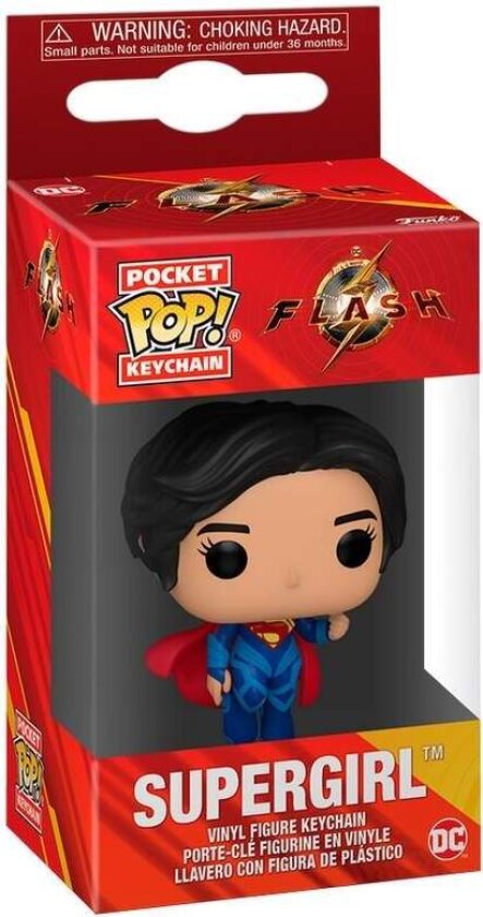 Flash og Supergirl Pocket POP nøkkelring samleobjekt