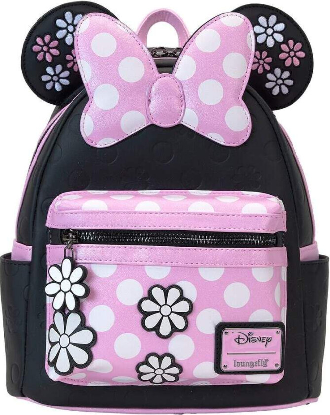 Minnie Floral Rock the Dots-ryggsekk for hverdagsbruk